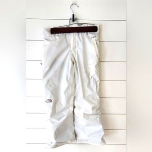Girl's North Face White Size M (10/12) Snow/Ski Pants